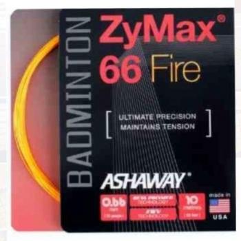 ASHAWAY ZyMax 66 Badminton‑String „Feuer“ – 10 m‑Set
