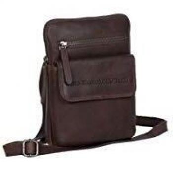 Chesterfield Brand Brown Leather Shoulder Bag 16 cm