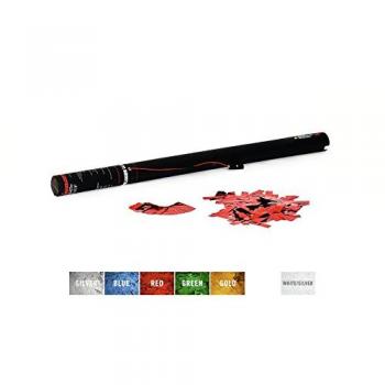 Cannon Elettrico per Confetti 80cm Rosso Metallico