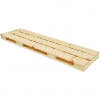 Mensola da pavimento in legno pallet certificato FSC, misure 80x23.5 cm, altezza 3.8 cm