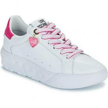 Love Moschino Fuchsia Sneakers Herz + Gold für Damen