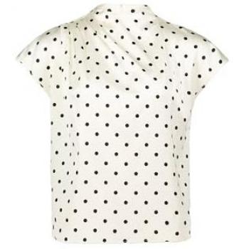 Zero Satinbluse mit Punktmuster