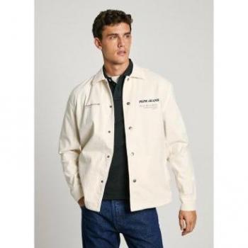 Antique White Pepe Jeans Sann Overshirt – 2XL (Men)