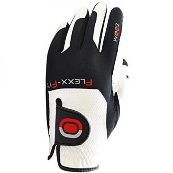 Zoom Grip Damen Golfhandschuh, linke Hand, Einheitsgröße, weiß-rot-schwarz