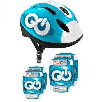 Equipo de Seguridad para Niños Skids: Casco con Rodilleras y Coderas (53‑56 cm)