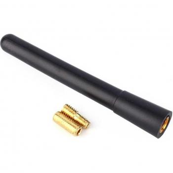 Mástil Antena Car FM 10 cm Negro, 1 Unidad