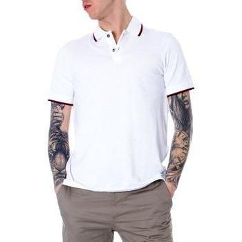 Polo con Profili a Contrasto Armani Exchange, Bianco, Taglia 2XL