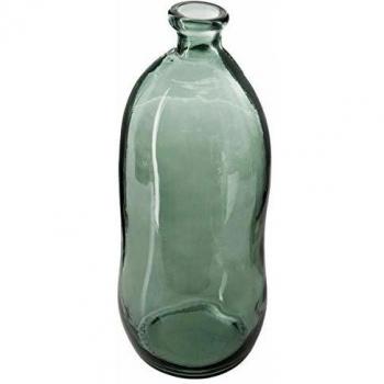 Vase Bouteille en Verre Recyclé Kaki 73 cm