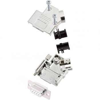 Encitech D45PK-M-09-DBS-W-K 6355‑8009‑11 9‑Pol D‑SUB Buchsenleisten‑Set mit