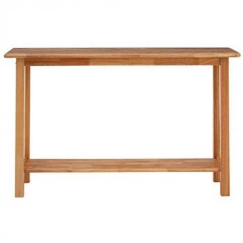 Contemporary Hevea Wood Console Table