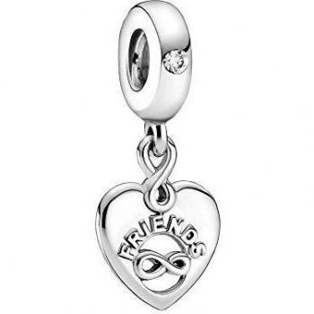 PANDORA Charm Colgante Corazón Amigos para Siempre Plata de Ley