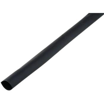 Gaine Rétractable Thermo avec Colle 8mm-2mm Noir 1m