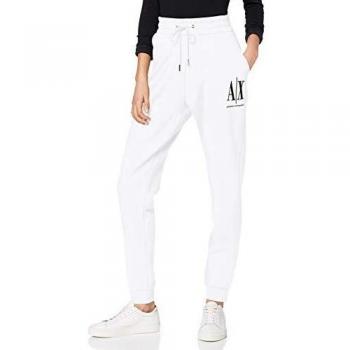 ARMANI EXCHANGE Icon Project Jogger Pantaloni Sportivi, Bianco, Taglia X-Small