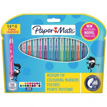 Crealo Colouring Pens, 18‑Piece Medium Tip Set