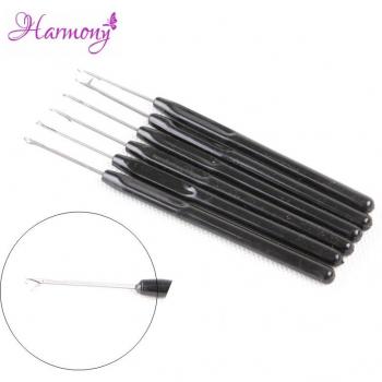 100pcs Micro Hair Extensions Pulling Needle with Black Handle