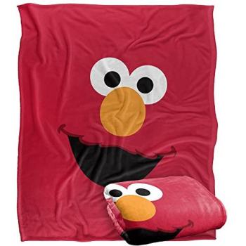 White Sesame Street Elmo Cozy Blanket – 60x50