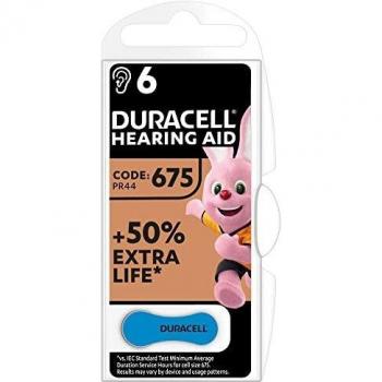 Duracell 6 Piles Auditives Type 675