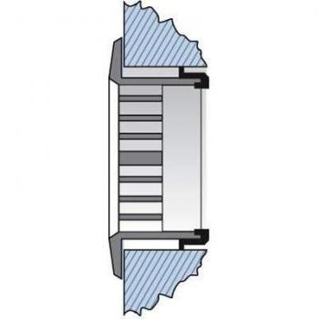 Grille d'aération blanche 147 mm First Plast – encastrement sur tube PVC 125 mm
