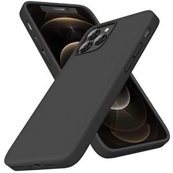 EclipseSilk ShockProof Cover for iPhone 12 Pro Max – Liquid Silicone, Magic Black