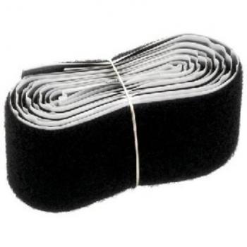 Monacor CS-5100/SW Klettband (L x B) 100 cm x 5 cm Schwarz 1 m