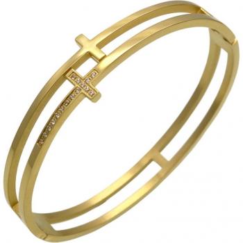 Women’s Double Cross Crystal Bracelet