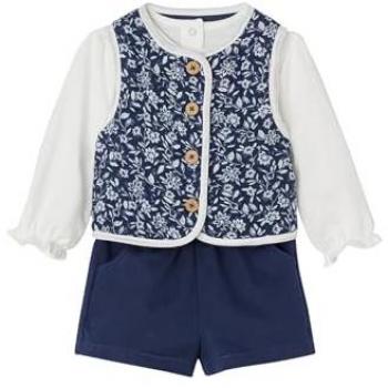 Ensemble Mode Bébé Fille Bleu Floral