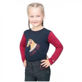 T-shirt Étoile de Cheval Little Rider Fille 3-4 Ans Manches Longues