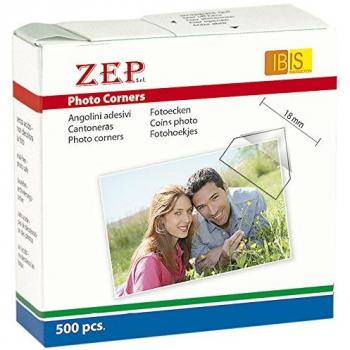 Zep CR500 Selbstklebende Ecken für Fotos, 500 Stück