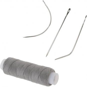 Cotton Weaving Thread with Curved Needle for Hair