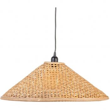 Lampada a sospensione in bambù naturale 55 x 55 x 20 cm
