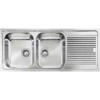 Lavello 2 Vasche Inox 100x50cm (Matico)