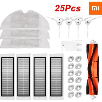 28-Piece Side Brush and HEPA Filter Set for Xiaomi 1S, S50, S51, S55, S5, S6