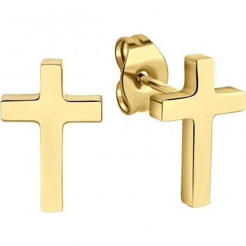 Firetti Ohrstecker »Edelstahl Kreuz«
