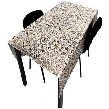 Tovaglia Impermeabile in PVC Mosaico 140x250 cm