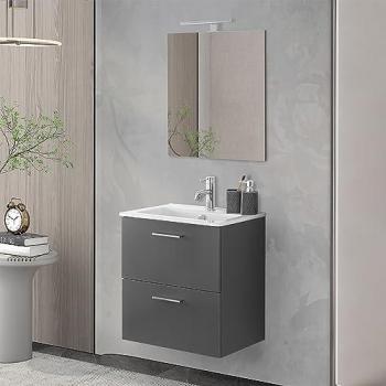 Mobile In-Bagno Miami 60 Antracite Lucido