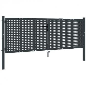 VidaXL Gartenzugangstor Anthrazit 300x150 cm Stahl