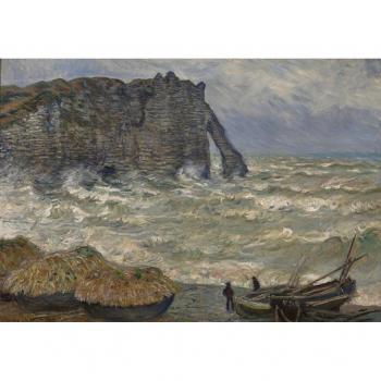 Monet – Mer agitée à Étretat (1883) Puzzle
