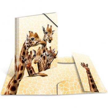 HERMA A3 Eckspanner-Sammelmappe Giraffenfreunde mit exotischen Tiermotiven