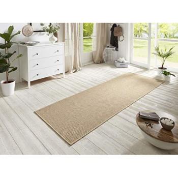 Durable Beige Flatwoven Nature Runner – 80 × 250 cm