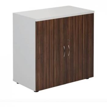 Jemini 800mm White and Dark Walnut Cupboard