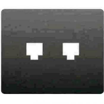 Finitura RJ45 Bianco Doppio BJC Iris 19882