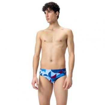 Slip Mare Speedo 8Cm Allover Blu Multi Uomo