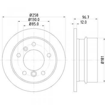 Disco de Trava HELLA 8DD 355 128-401