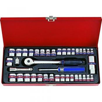 King Tony 5039CR04 Coffret de Douilles 1/4 et 3/8