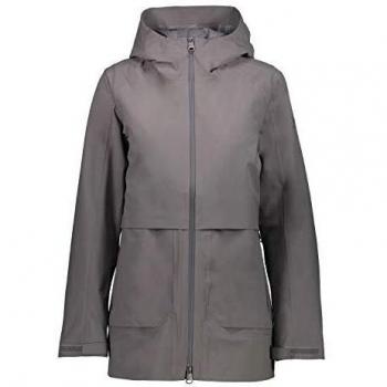 Hochwertiger Damen-Parka mit Kordelverschluss, Hut, Modell 48 – Tortora