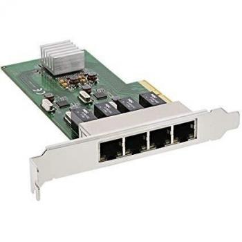 Adattatore Ethernet da 1000 Mbps con scheda di rete InLine 51127I per PC