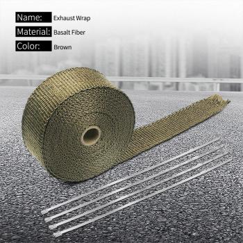 Thermal Exhaust Wrap Tape with Stainless Ties