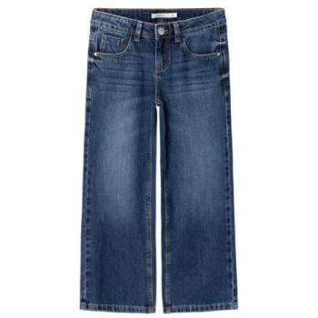 Blue Wide Leg Jeans 140 – Mädchen & Damen, stylische Rissdetails