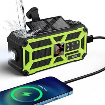 Raddy SW5 Outdoor‑Radio mit Taschenlampe – AM/FM, 5000 mAh Akku