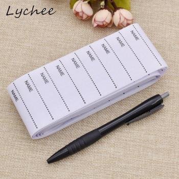 Lychee 100pcs White Fabric Labels for DIY Clothing Accessories